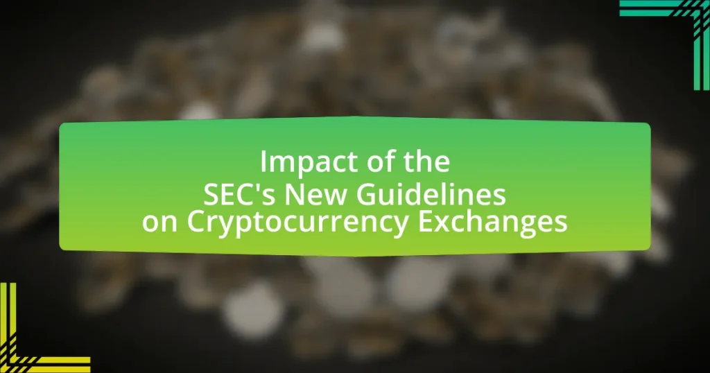 Impact of the SEC’s New Guidelines on Cryptocurrency Exchanges