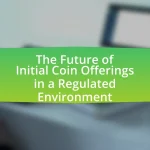 The Future of Initial Coin Offerings in a Regulated Environment