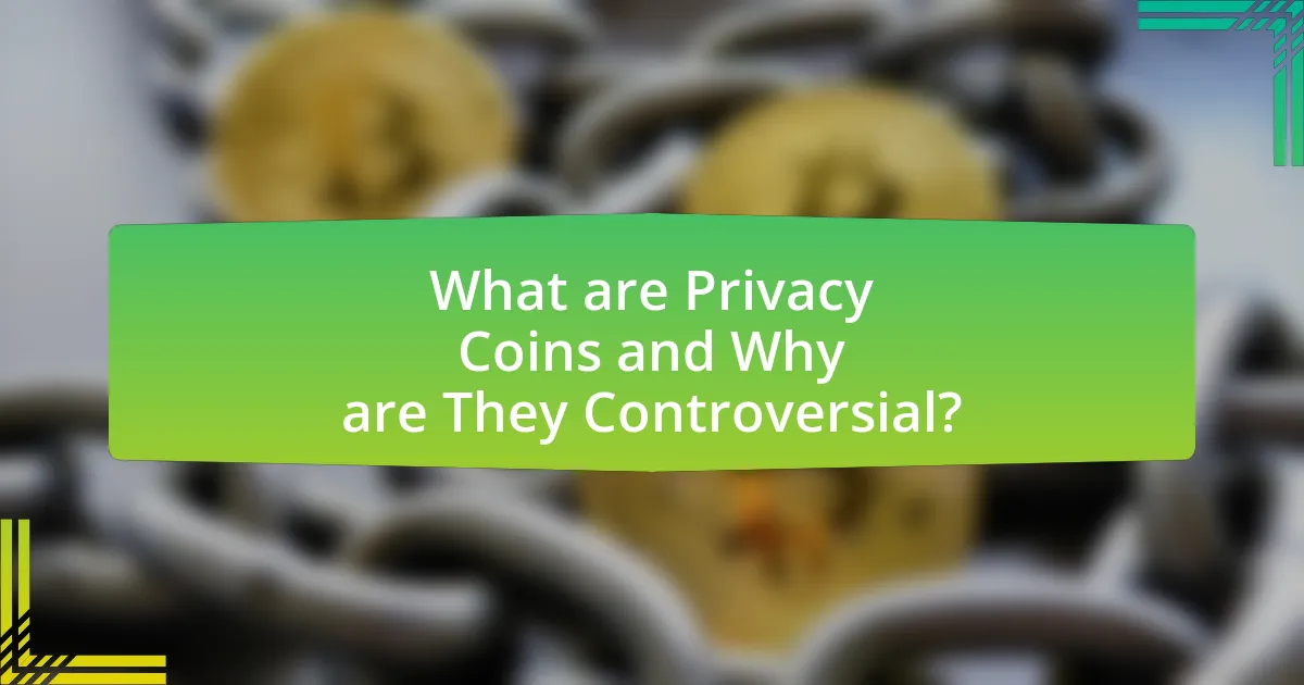 What are Privacy Coins and Why are They Controversial?
