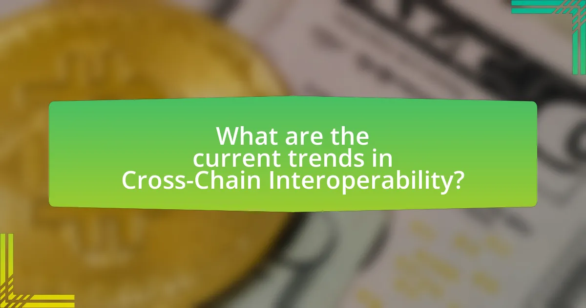 What are the current trends in Cross-Chain Interoperability?